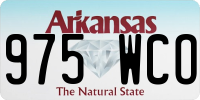 AR license plate 975WCO