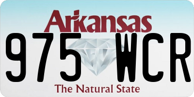 AR license plate 975WCR