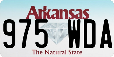 AR license plate 975WDA