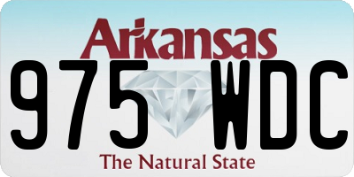 AR license plate 975WDC
