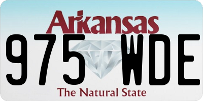 AR license plate 975WDE