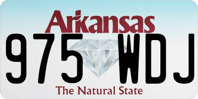 AR license plate 975WDJ