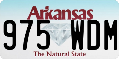 AR license plate 975WDM