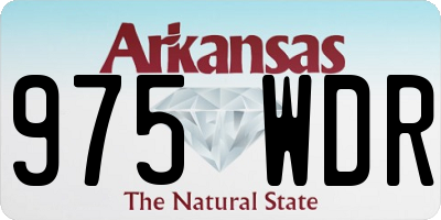 AR license plate 975WDR