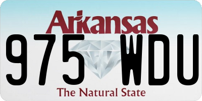 AR license plate 975WDU