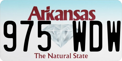 AR license plate 975WDW