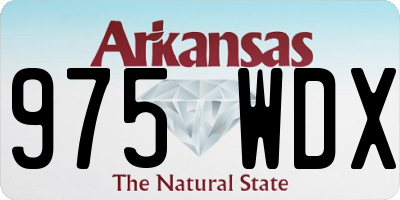 AR license plate 975WDX