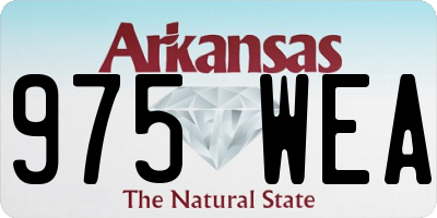 AR license plate 975WEA