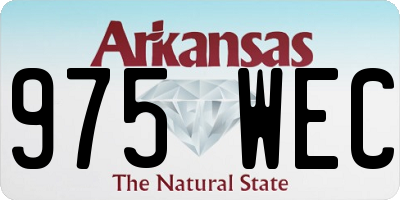 AR license plate 975WEC
