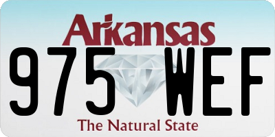 AR license plate 975WEF