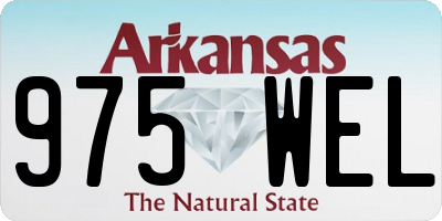 AR license plate 975WEL