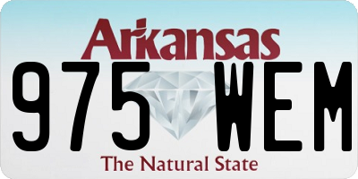 AR license plate 975WEM