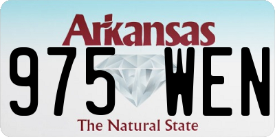 AR license plate 975WEN