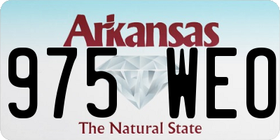 AR license plate 975WEO