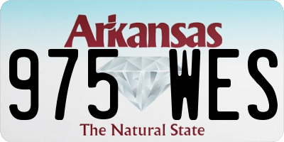 AR license plate 975WES