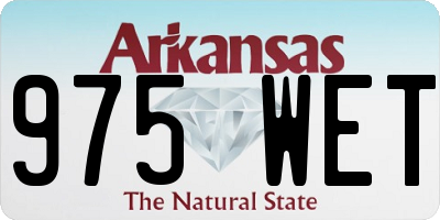 AR license plate 975WET