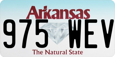 AR license plate 975WEV