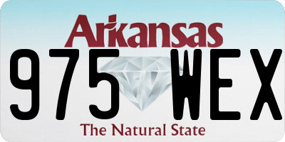AR license plate 975WEX