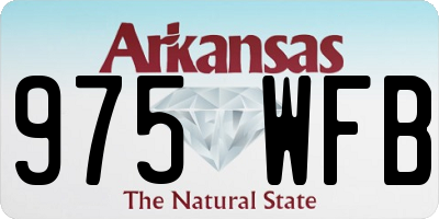 AR license plate 975WFB