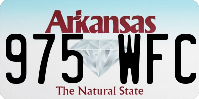 AR license plate 975WFC