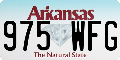 AR license plate 975WFG