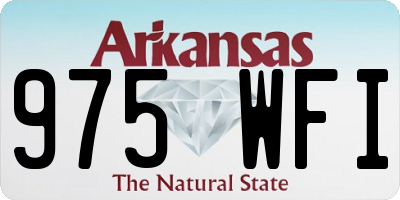 AR license plate 975WFI