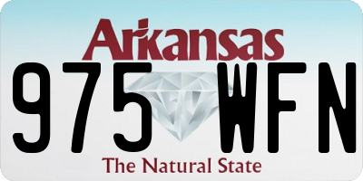 AR license plate 975WFN