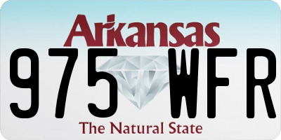 AR license plate 975WFR