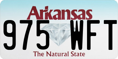 AR license plate 975WFT