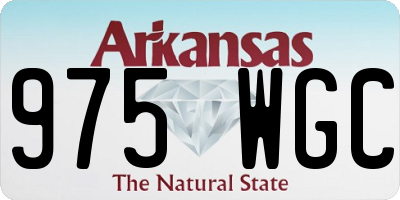 AR license plate 975WGC