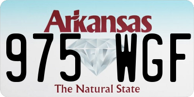 AR license plate 975WGF