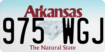 AR license plate 975WGJ