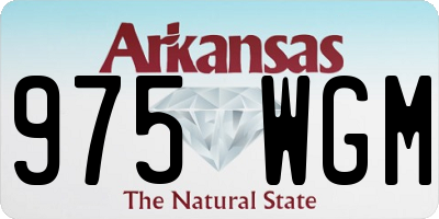 AR license plate 975WGM