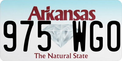 AR license plate 975WGO
