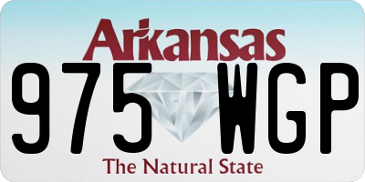 AR license plate 975WGP