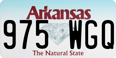 AR license plate 975WGQ