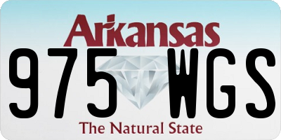 AR license plate 975WGS