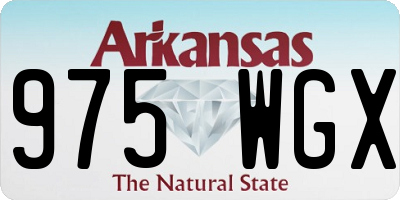 AR license plate 975WGX
