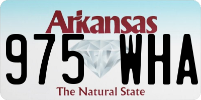 AR license plate 975WHA