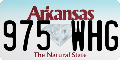AR license plate 975WHG