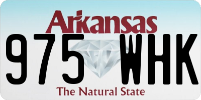 AR license plate 975WHK