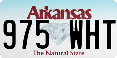 AR license plate 975WHT