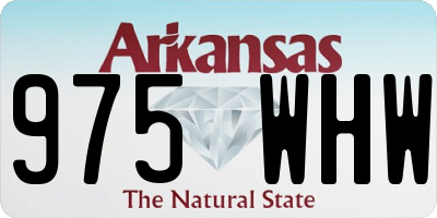 AR license plate 975WHW