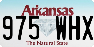 AR license plate 975WHX
