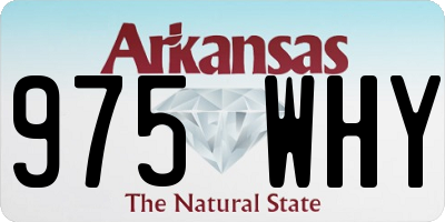 AR license plate 975WHY