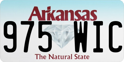 AR license plate 975WIC