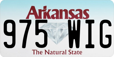 AR license plate 975WIG