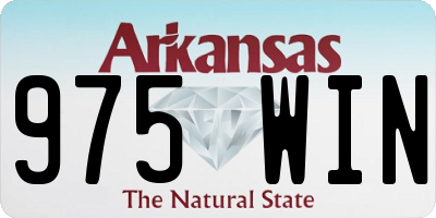 AR license plate 975WIN