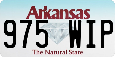 AR license plate 975WIP