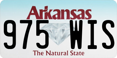 AR license plate 975WIS